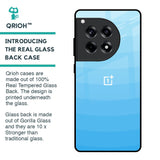 Wavy Blue Pattern Glass Case for OnePlus 12R 5G