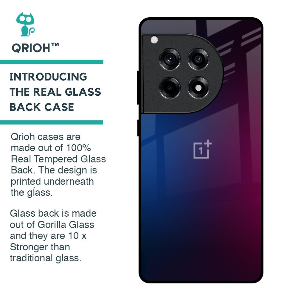 Mix Gradient Shade Glass Case For OnePlus 12R 5G