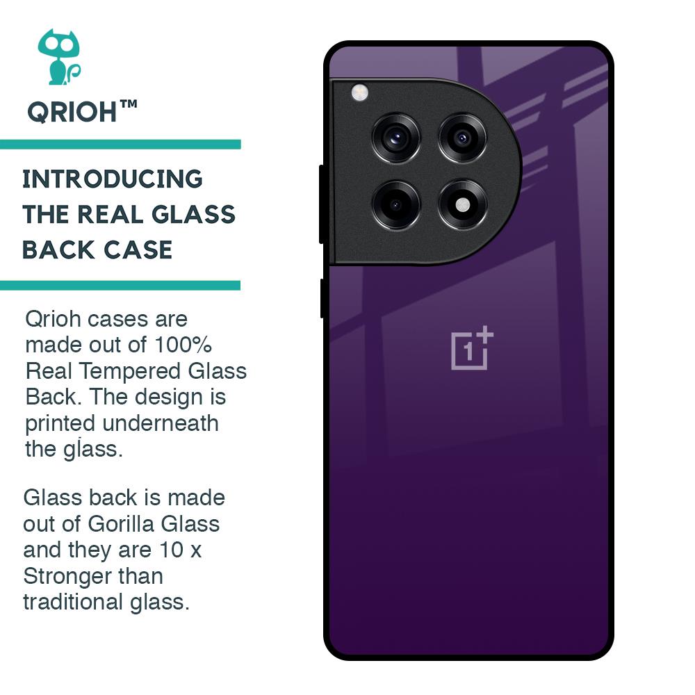 Dark Purple Glass Case for OnePlus 12R 5G