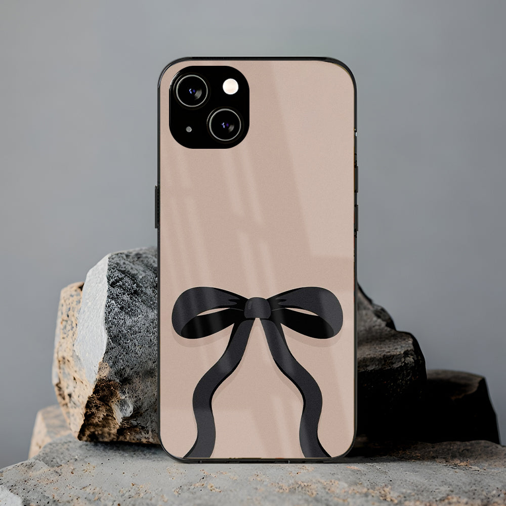 Black Bow Glass Case
