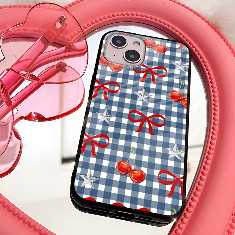 Red Bow Glass Case