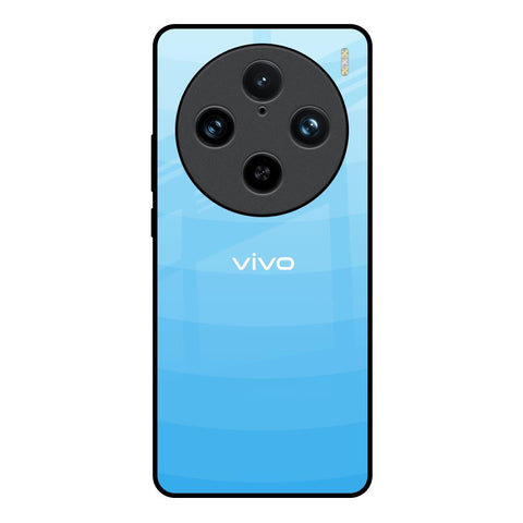 Wavy Blue Pattern Vivo X100 Pro 5G Glass Back Cover Online