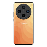 Orange Curve Pattern Vivo X100 Pro 5G Glass Back Cover Online