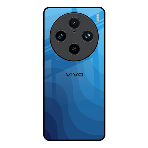 Blue Wave Abstract Vivo X100 Pro 5G Glass Back Cover Online