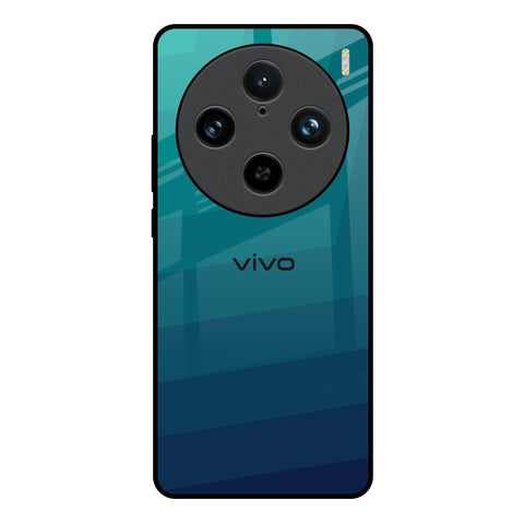 Green Triangle Pattern Vivo X100 Pro 5G Glass Back Cover Online