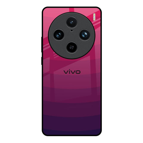 Wavy Pink Pattern Vivo X100 Pro 5G Glass Back Cover Online