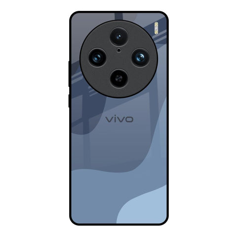 Navy Blue Ombre Vivo X100 Pro 5G Glass Back Cover Online