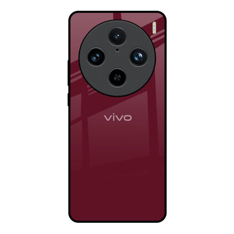 Classic Burgundy Vivo X100 Pro 5G Glass Back Cover Online