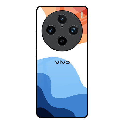 Wavy Color Pattern Vivo X100 Pro 5G Glass Back Cover Online