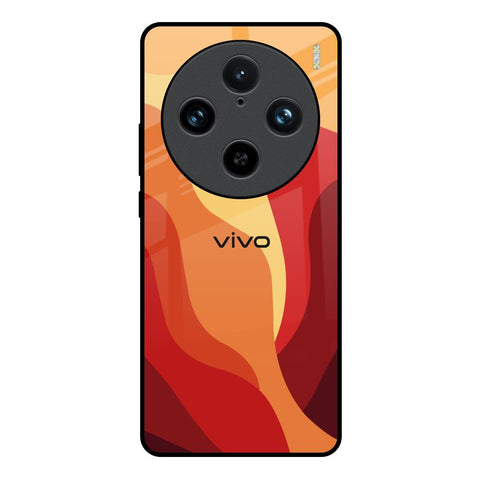 Magma Color Pattern Vivo X100 Pro 5G Glass Back Cover Online