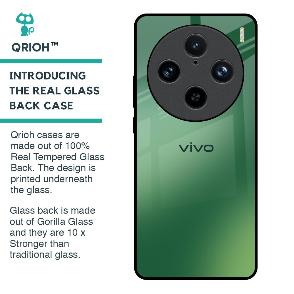 Green Grunge Texture Glass Case for Vivo X100 Pro 5G
