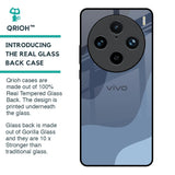 Navy Blue Ombre Glass Case for Vivo X100 Pro 5G