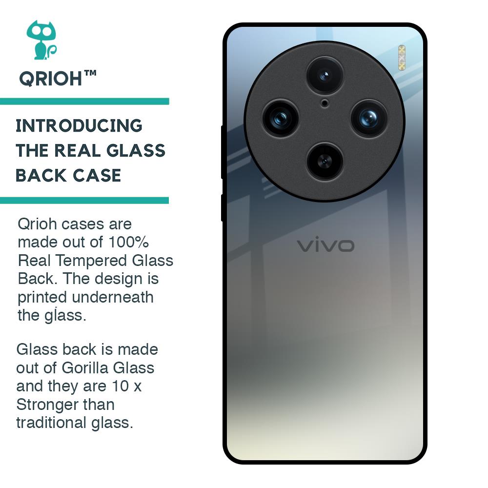 Tricolor Ombre Glass Case for Vivo X100 Pro 5G