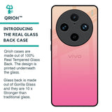 Pastel Pink Gradient Glass Case For Vivo X100 Pro 5G