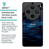 Blue Rough Abstract Glass Case for Vivo X100 Pro 5G