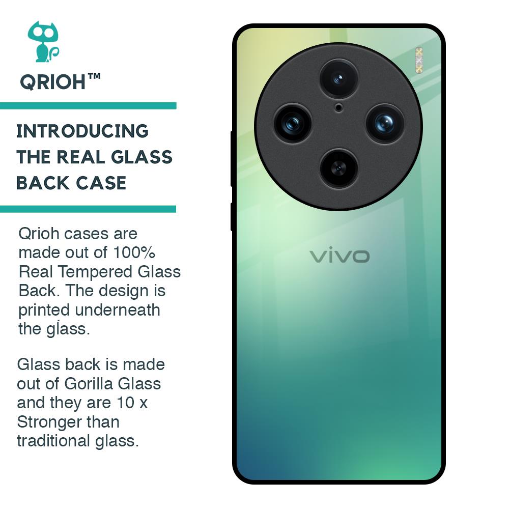 Dusty Green Glass Case for Vivo X100 Pro 5G