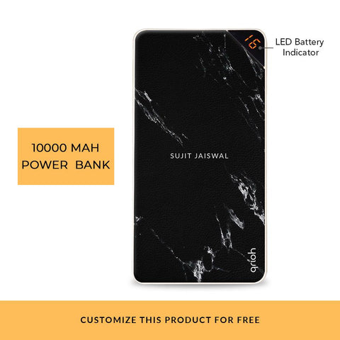 Charcoal Boulder Customized Power Bank