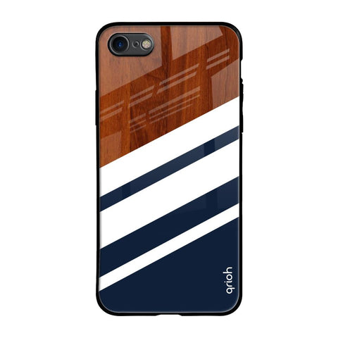 Bold Stripes iPhone 7 Glass Back Cover Online