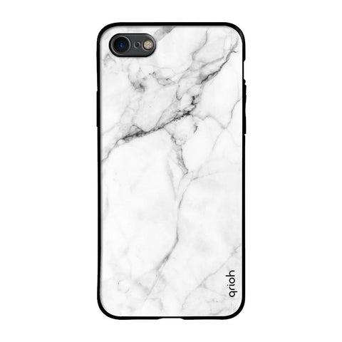 Modern White Marble iPhone 7 Glass Back Cover Online