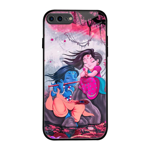 Radha Krishna Art iPhone 7 Plus Glass Back Cover Online