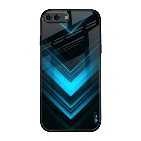 Vertical Blue Arrow iPhone 7 Plus Glass Back Cover Online