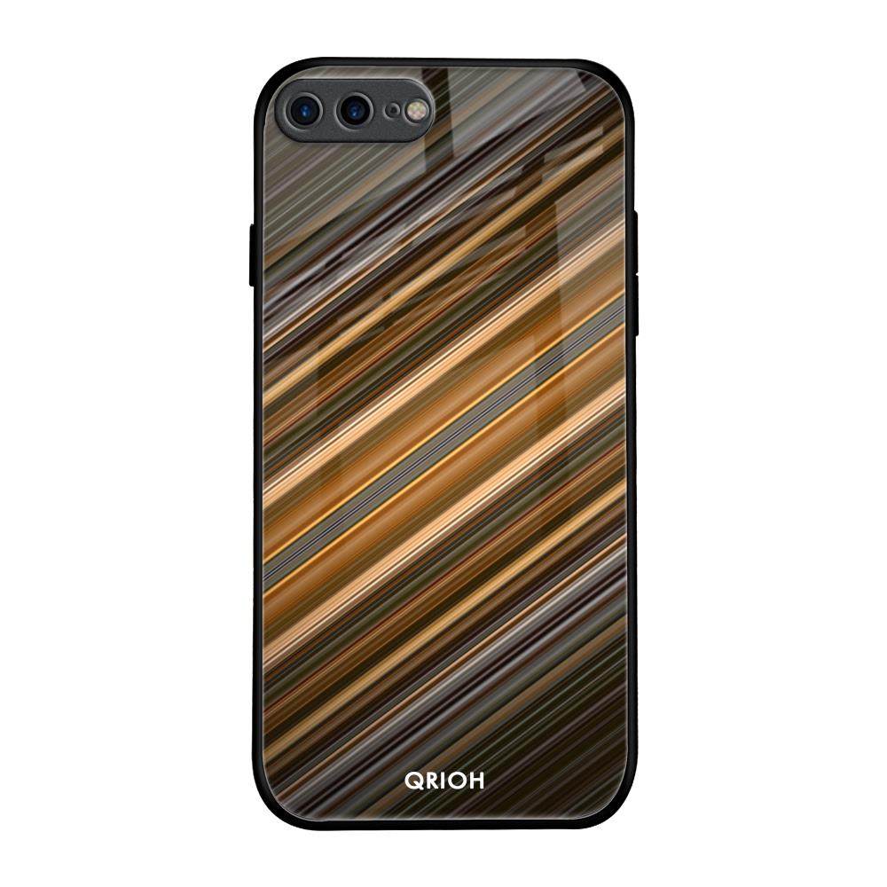 Diagonal Slash Pattern iPhone 7 Plus Glass Back Cover Online