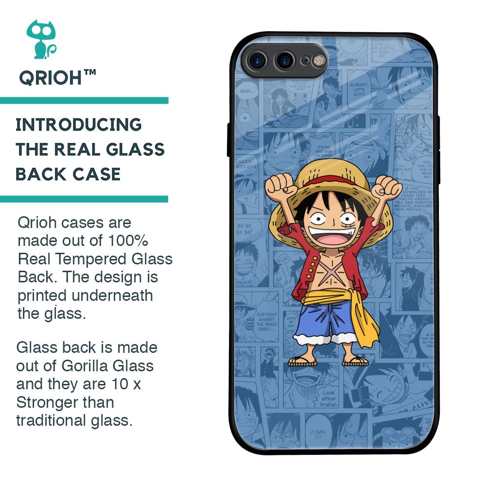 Chubby Anime Glass Case for iPhone Plus