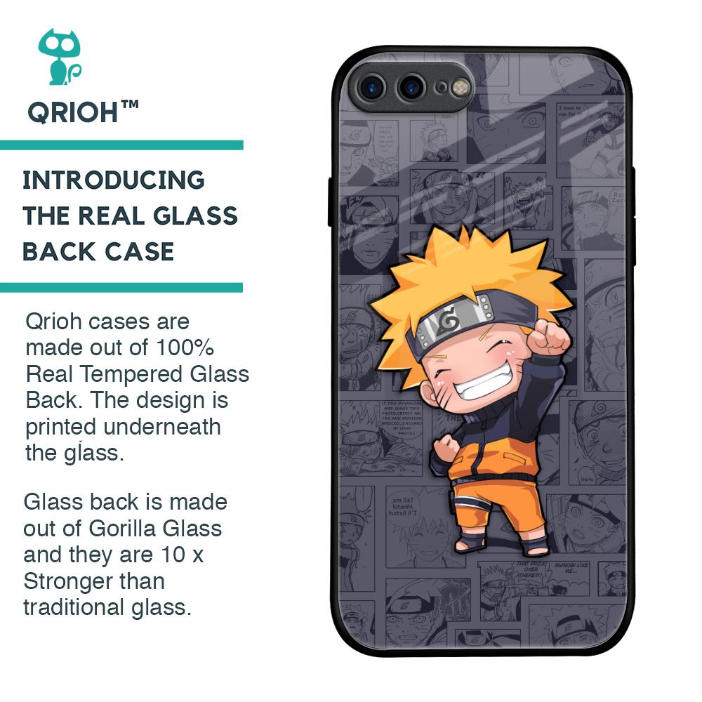 Orange Chubby Glass Case for iPhone 7 Plus