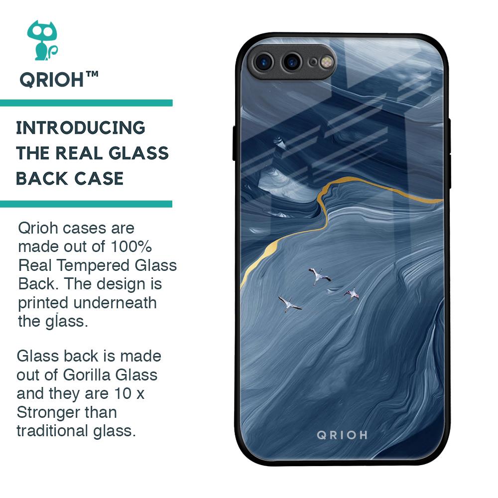 Deep Ocean Marble Glass Case for iPhone 7 Plus