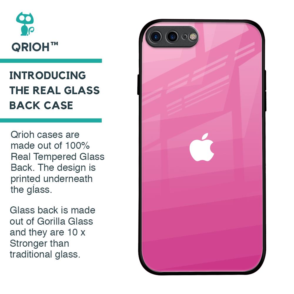 Pink Ribbon Caddy Glass Case for iPhone 7 Plus