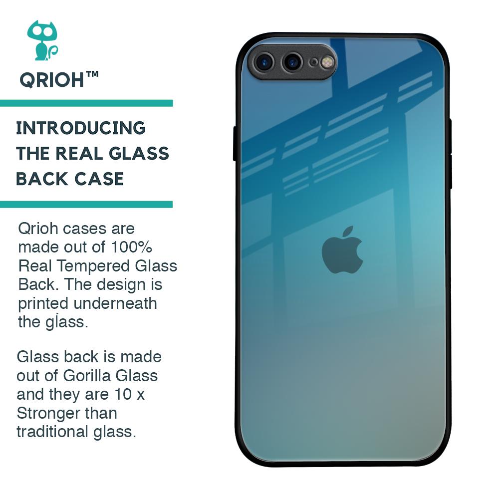 Sea Theme Gradient Glass Case for iPhone 7 Plus