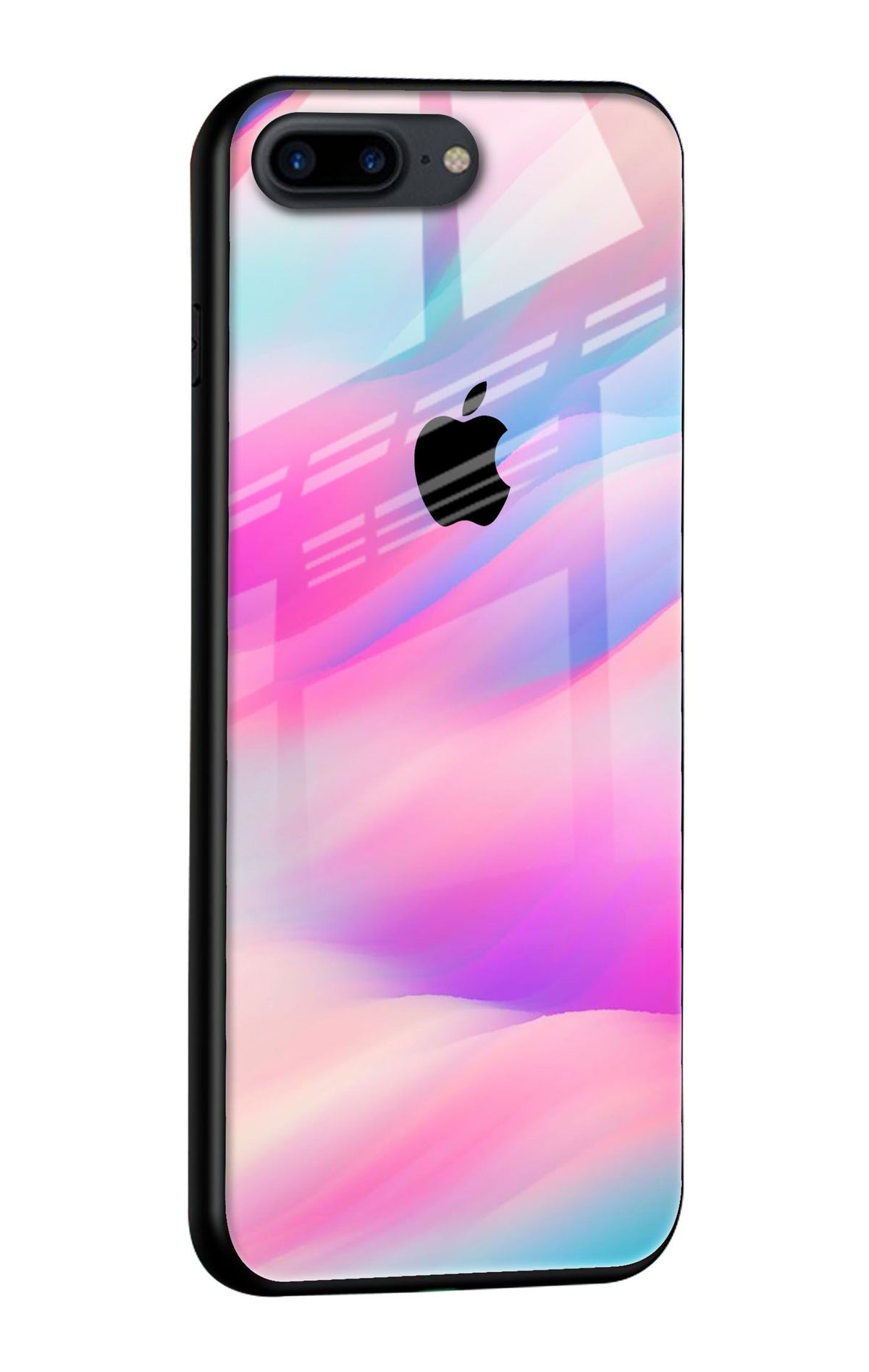 Colorful Waves Glass case for iPhone 7 Plus