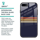 Tricolor Stripes Glass Case For iPhone 7 Plus