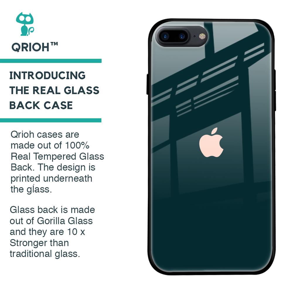 Hunter Green Glass Case For iPhone 7 Plus
