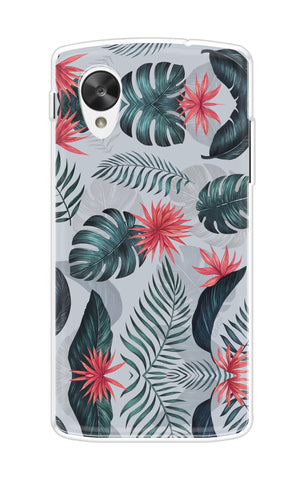 Retro Floral Leaf Nexus 5 Back Cover