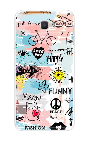 Happy Doodle Samsung J7 Prime Back Cover