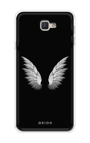 White Angel Wings Samsung J7 Prime Back Cover
