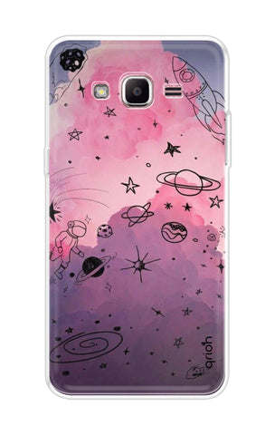 Space Doodles Art Samsung J2 Prime Back Cover