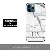 Perfect White Marble Custom Glass Case