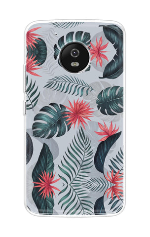 Retro Floral Leaf Motorola Moto G5 Back Cover