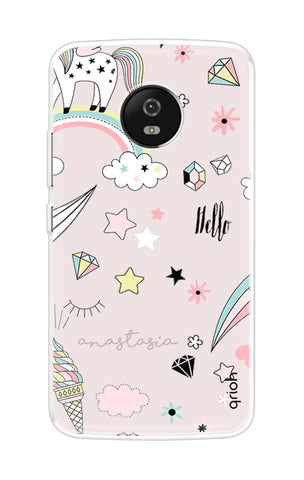 Unicorn Doodle Motorola Moto G5 Back Cover