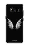 White Angel Wings Samsung S8 Back Cover