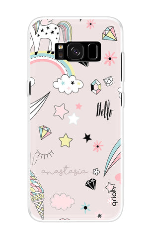 Unicorn Doodle Samsung S8 Back Cover