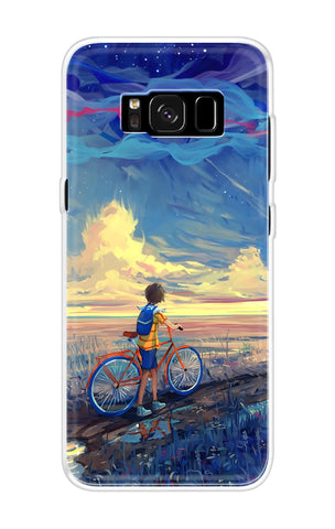 Riding Bicycle to Dreamland Samsung S8 Plus Back Cover