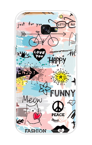 Happy Doodle Samsung A5 2017 Back Cover