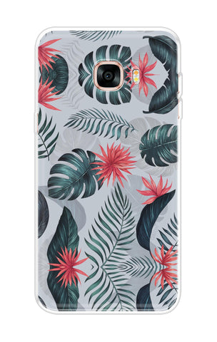 Retro Floral Leaf Samsung C9 Pro Back Cover