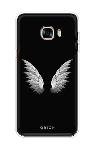 White Angel Wings Samsung C9 Pro Back Cover