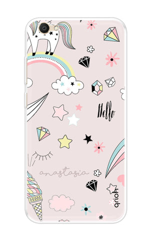 Unicorn Doodle Vivo V5 Back Cover