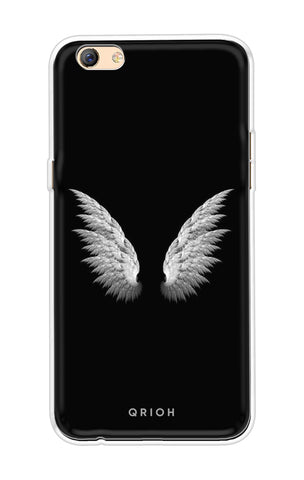White Angel Wings Oppo F3 Plus Back Cover