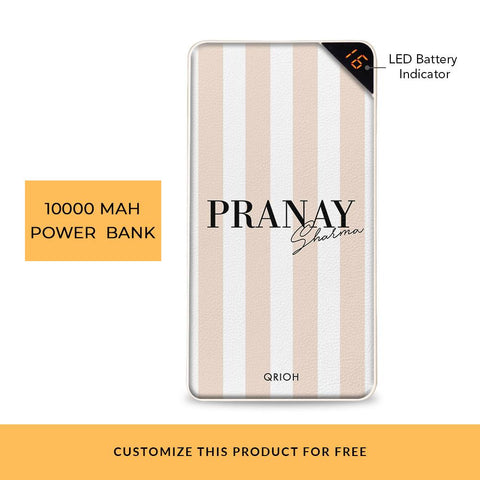 Flush Stripes Customized Power Bank